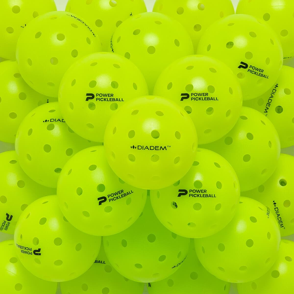 Diadem Premier Power Neon Outdoor Pickleball 50-Pack