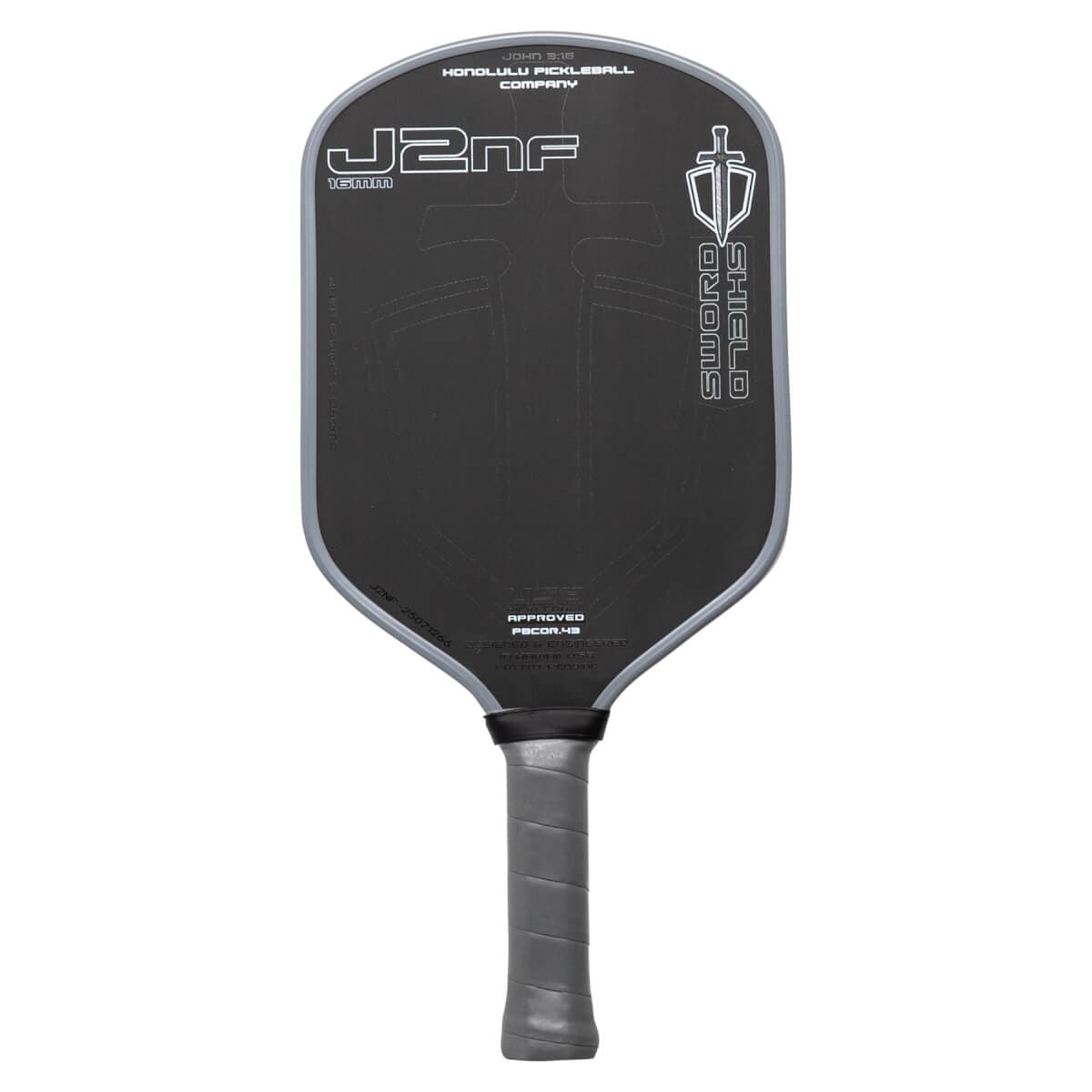 Honolulu J2NF Carbon Fiber/Fiberglass Pickleball Paddle