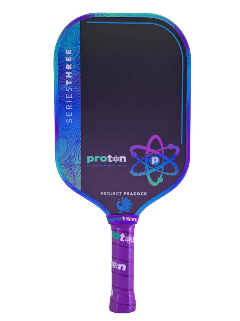 Proton Series Three Project Peacock 13mm Elongated Pickleball Paddle
