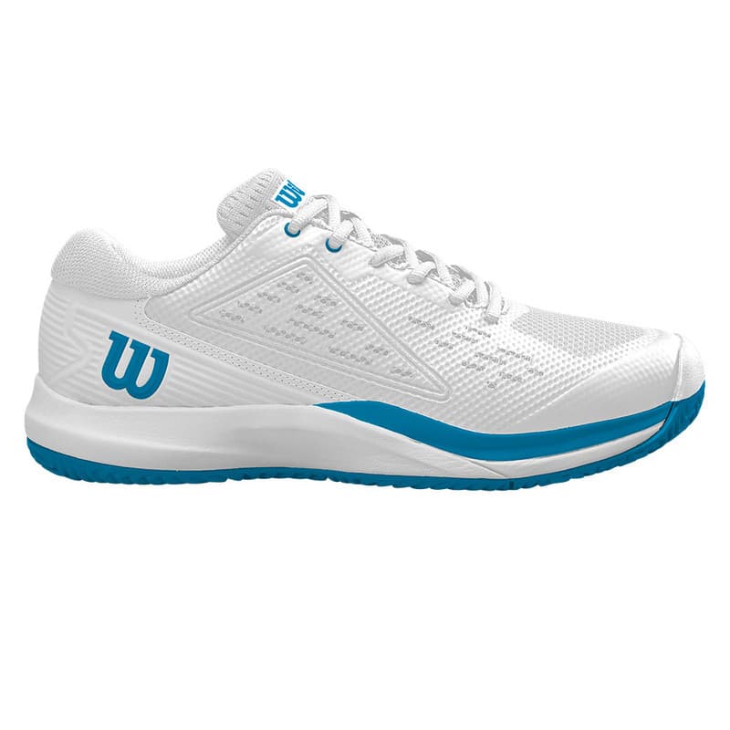 Wilson Rush Pro Ace Court Shoe - Men's - White/White/Atomic Blue