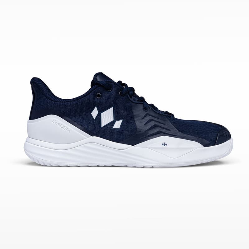 Diadem Court Burst Wide Court Shoe - Unisex - Navy/White