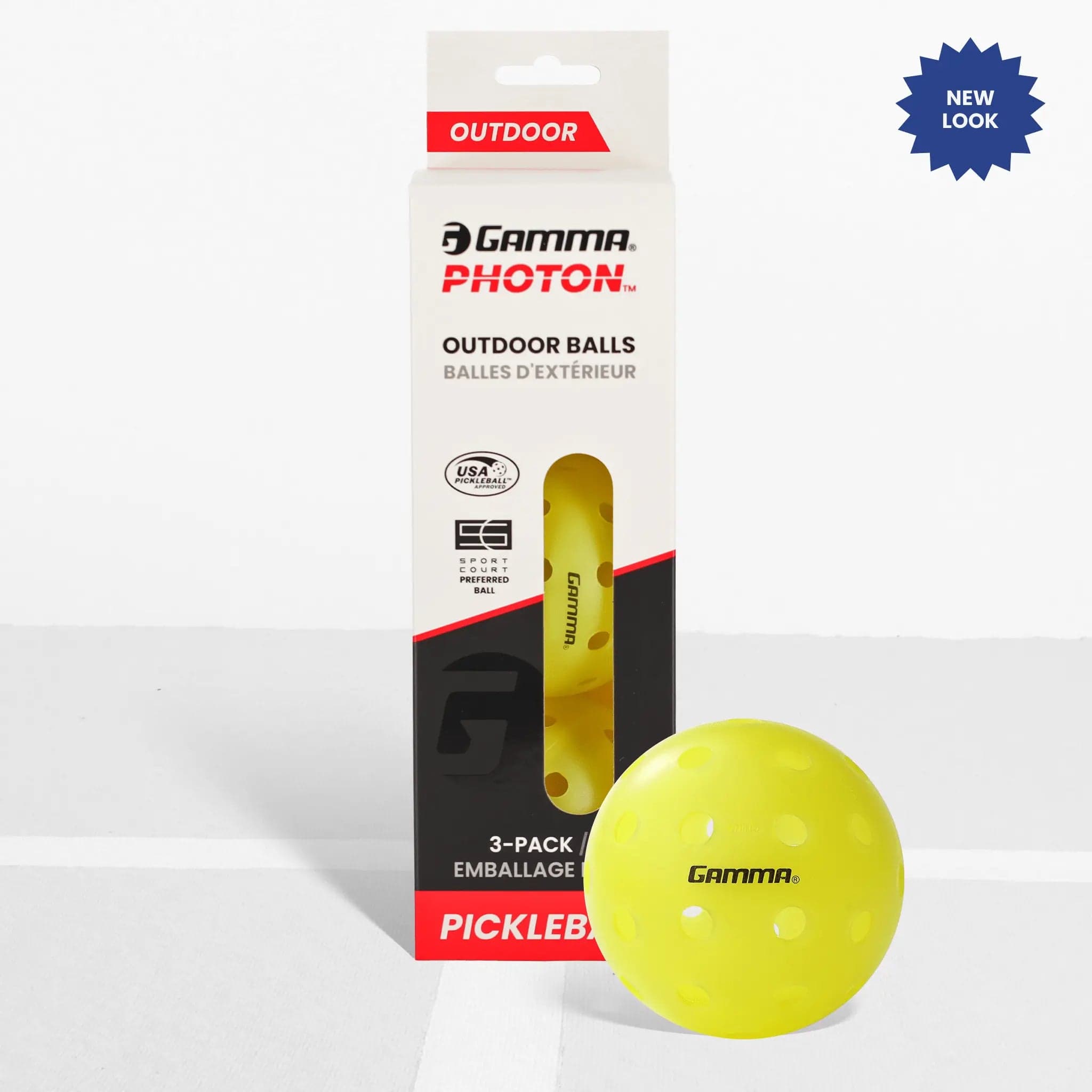 GAMMA PHOTON OUTDOOR PICKLEBALL 3 PACK